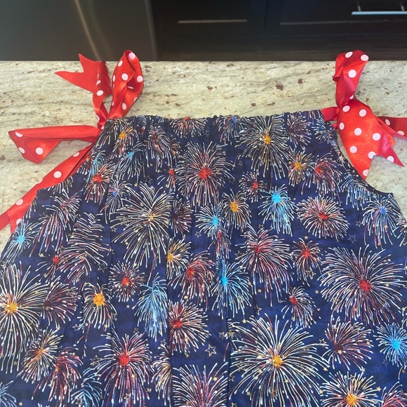 Girls 4th of July firework dress red white and blue kids - Picture 4 of 6